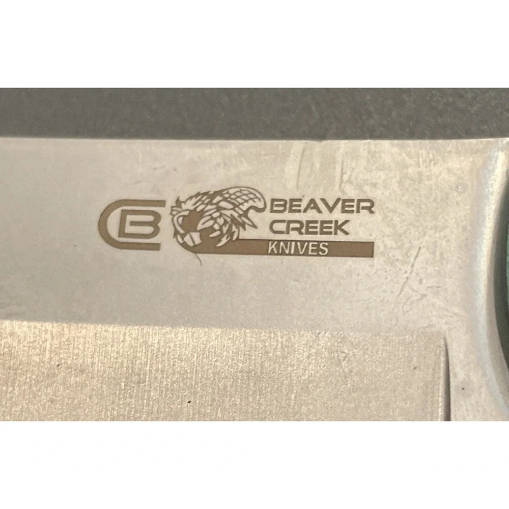 Beaver Creek Pakkawood Green Handle Hunter Skinner 9